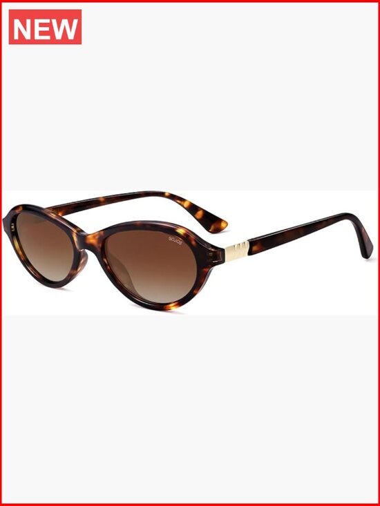 Retro Oval Polarized Sunglasses for Women - UV400 Protection main image 6